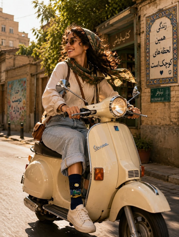 جوراب ساقدار فانتزی اسپرت